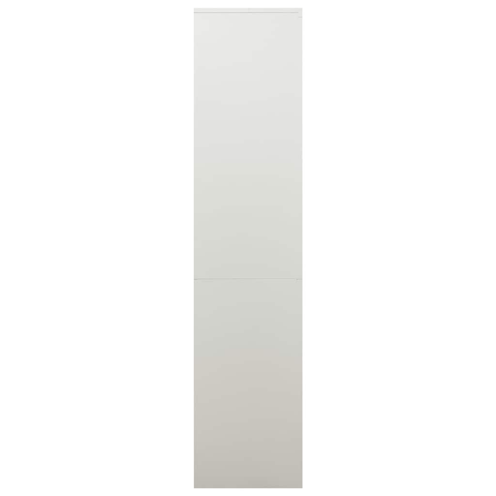 Office Cabinet Light Grey 90x40x180 cm Steel
